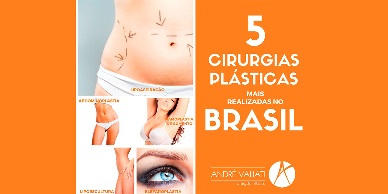 Quais são as 5 Cirurgias Plásticas mais realizadas no Brasil